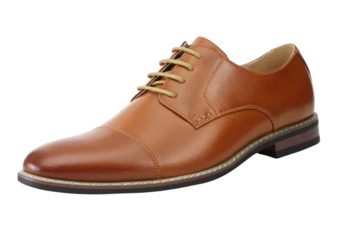 Prince Classic Modern Formal Oxford Wingtip Lace-up Dress Shoes